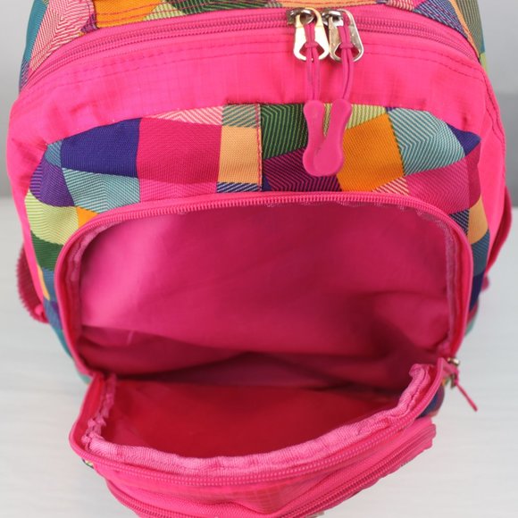 Free w/ Purchase- Zomzaa Multi Colored Backpack Cushioned Straps Lots of Pockets - Picture 9 of 16
